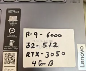 New Laptop Lenovo 32GB AMD Ryzen 9 SSD 512GB