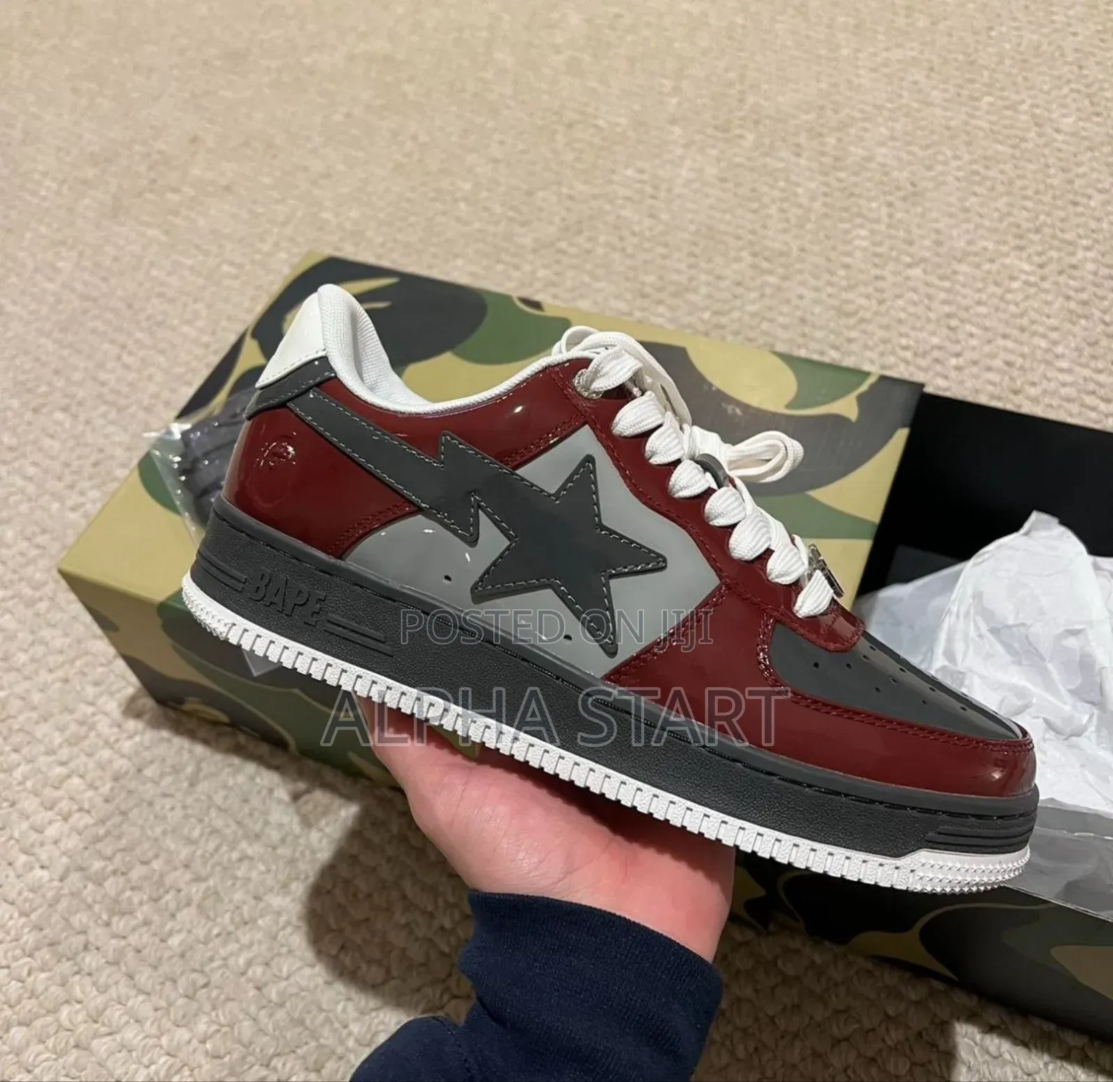 Bape State Low Grey Red
Available on Hand
Super Master_quali