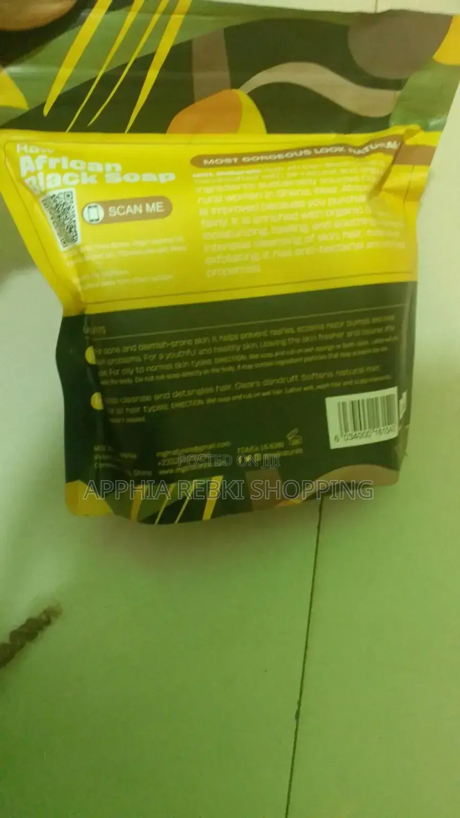 Raw African Black Soap