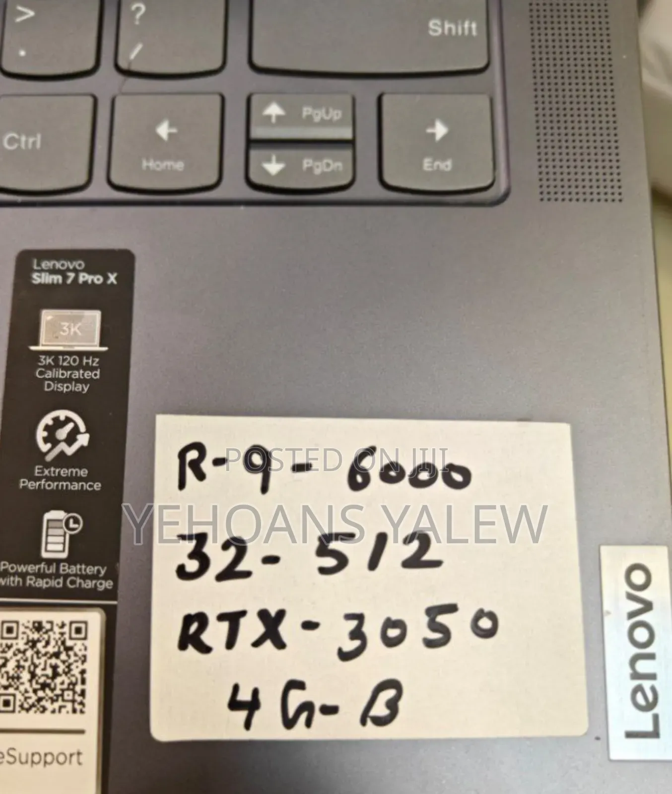 New Laptop Lenovo 32GB AMD Ryzen 9 SSD 512GB