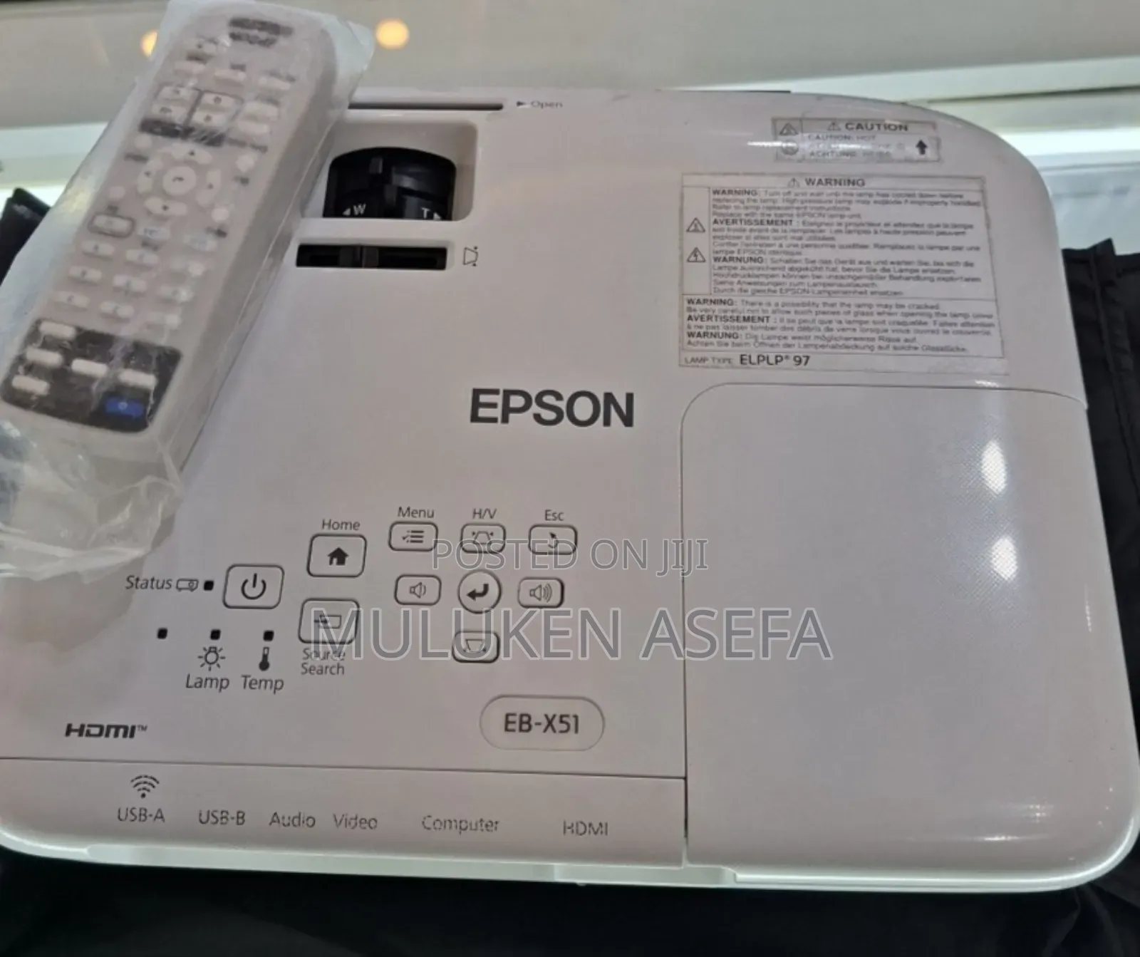 Epson Projector 
Model: Eb-X51
Has: Bag Remote