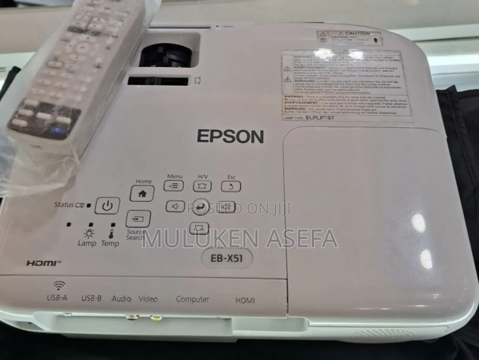 Epson Projector 
Model: Eb-X51
Has: Bag Remote