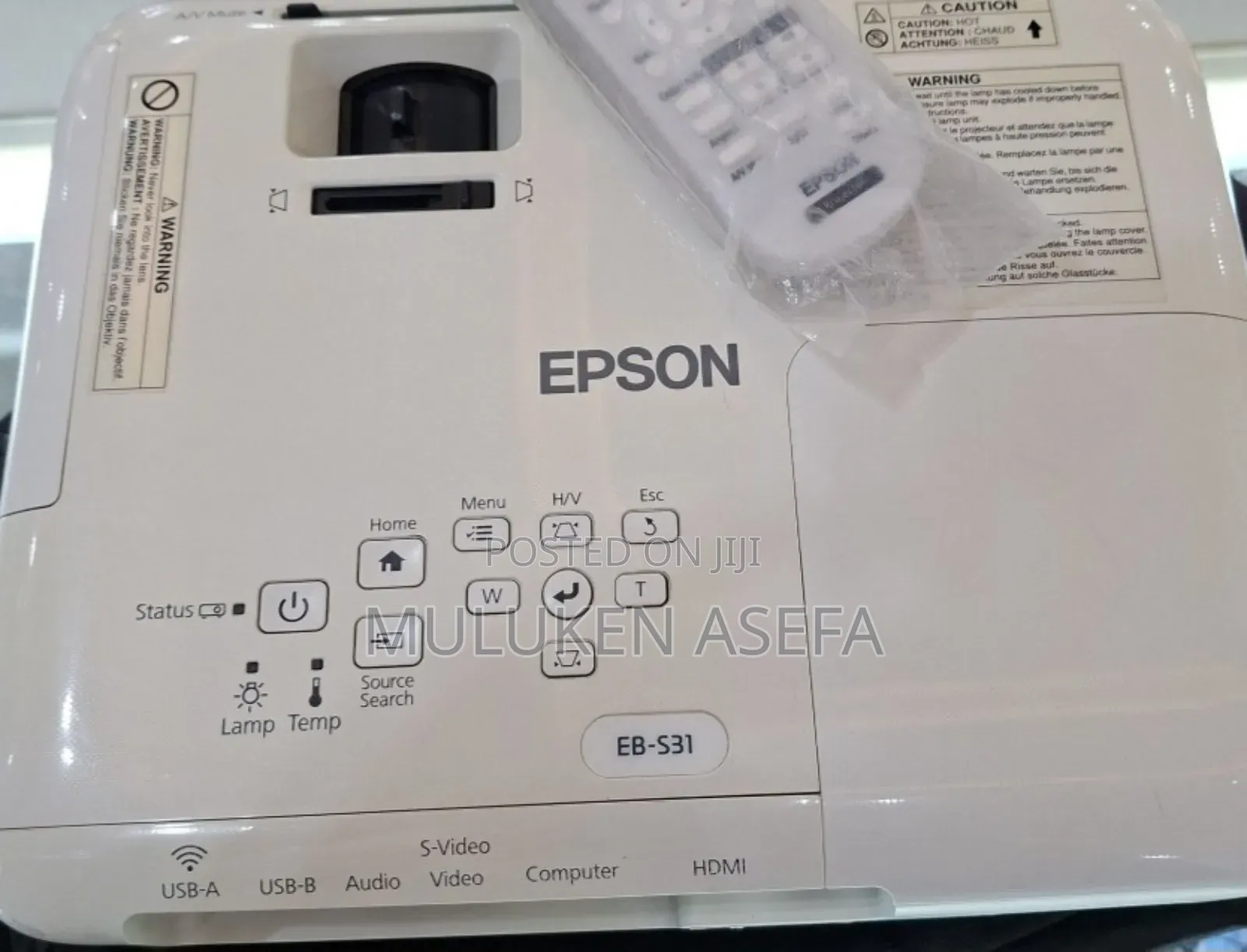 Epson Projector
Model Name: Eb-S31
Has : Bag Interface:
