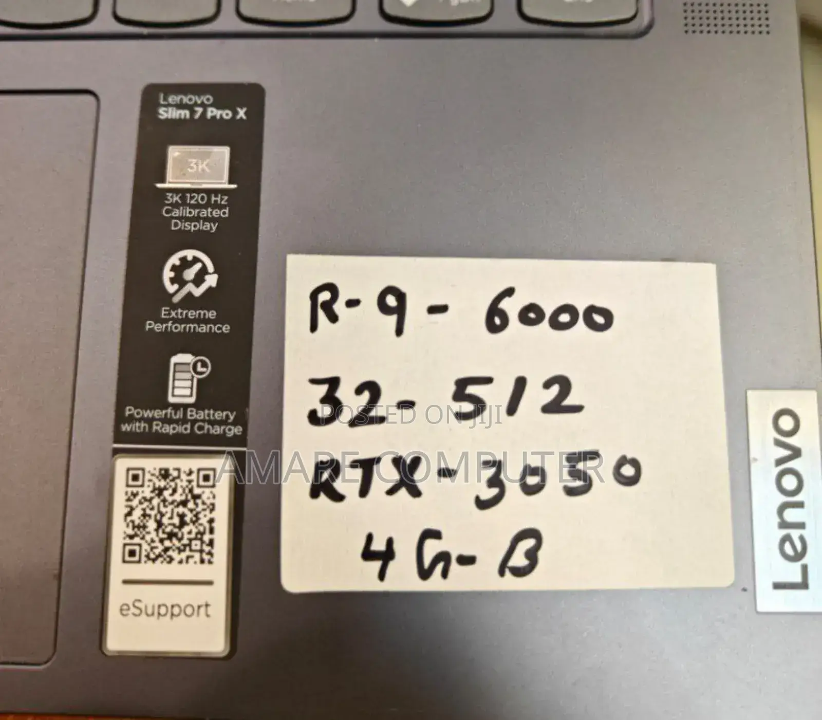 New Laptop Lenovo 32GB AMD Ryzen 9 SSD 512GB