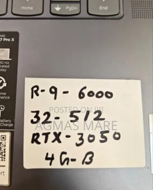 New Laptop Lenovo 32GB AMD Ryzen 9 SSD 512GB