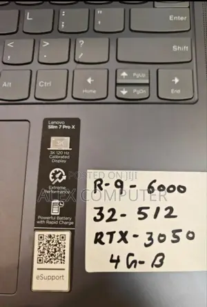 New Laptop Lenovo 32GB AMD Ryzen 9 SSD 512GB