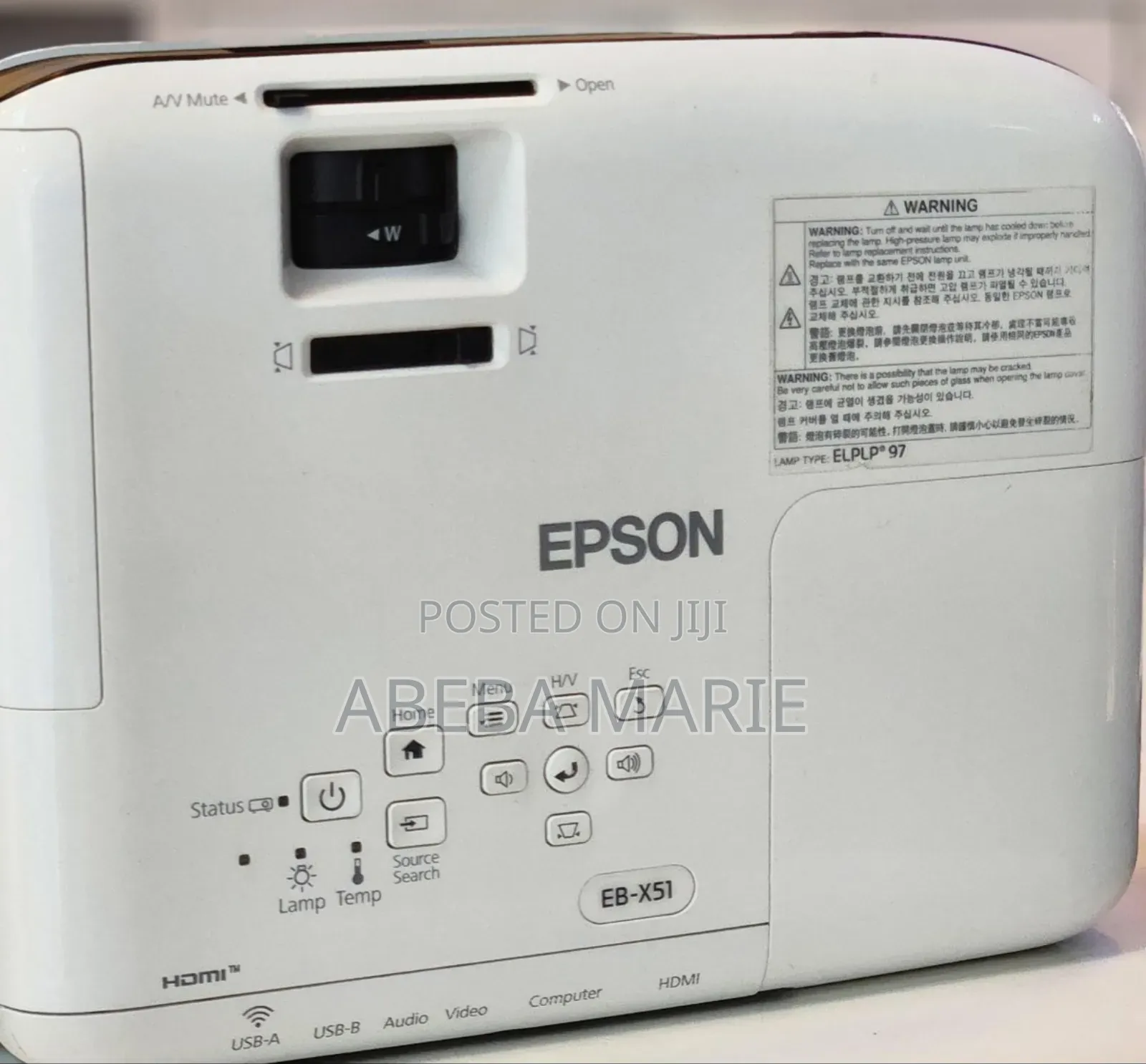 Epson Projector Model: Eb-X51 Has: Bag Remote