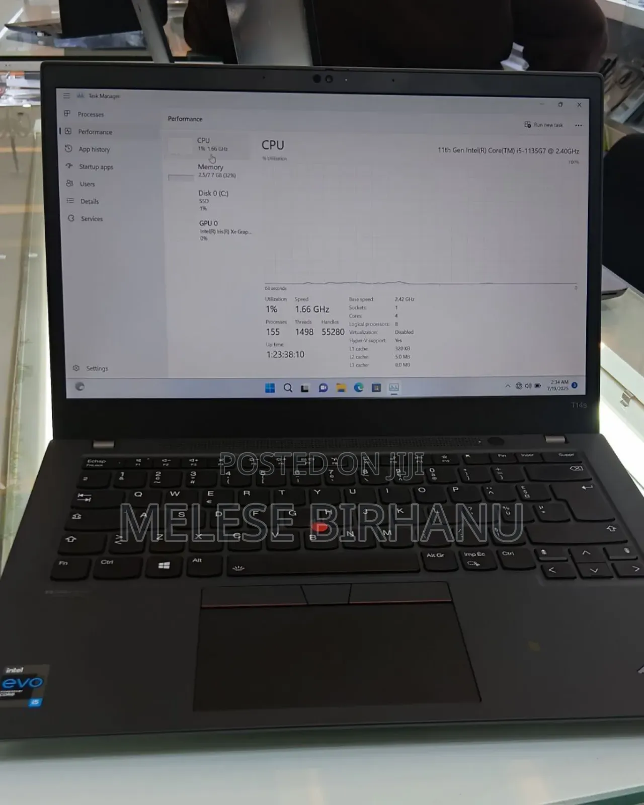 New Laptop Lenovo ThinkPad T14s G4 8GB Intel Core I5 SSD 512GB
