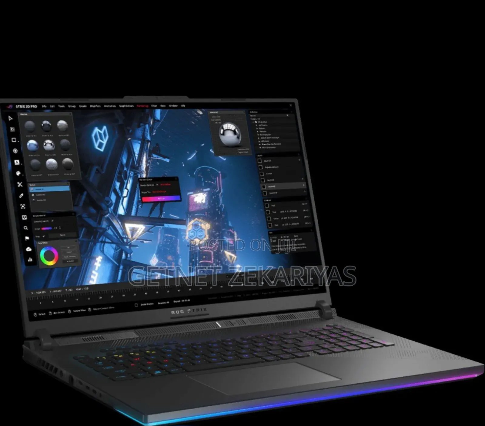 New Laptop Asus ROG Strix SCAR 15 32GB Intel Core I9 SSD 2T