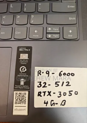 New Laptop Lenovo Legion 5 32GB AMD Ryzen 7 SSD 512GB