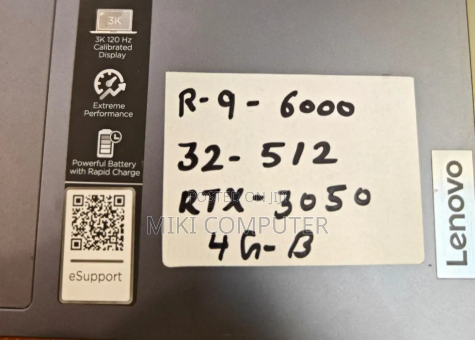 New Laptop Lenovo Legion 5 32GB AMD Ryzen 9 SSD 512GB