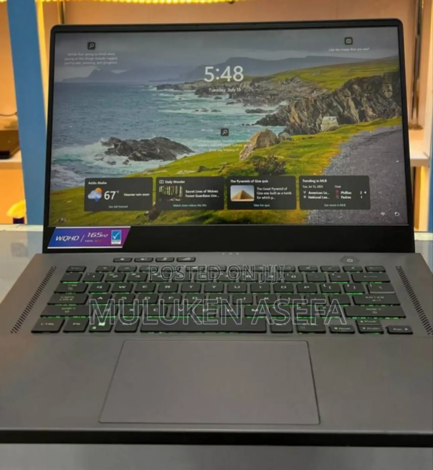 New Laptop Asus ROG Zephyrus G15 16GB AMD Ryzen 9 SSD 1T