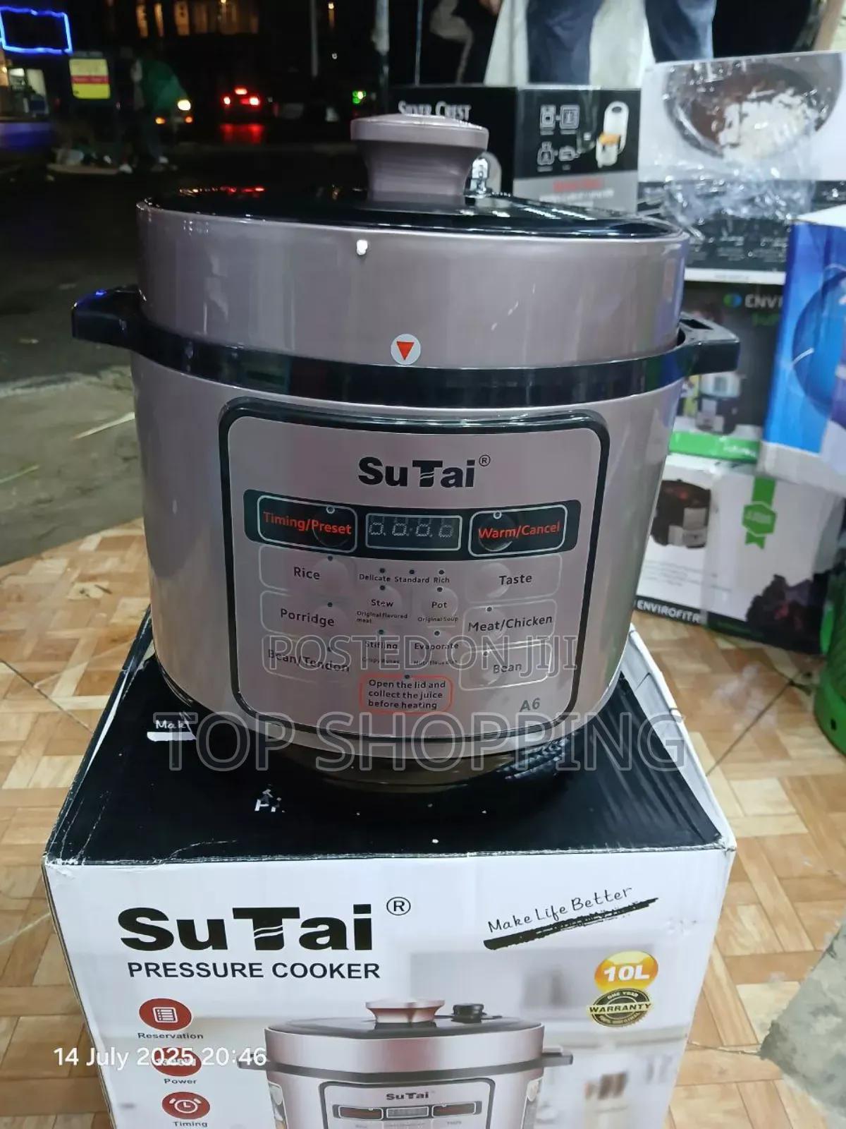 Sutai Electric Pressure Cooker 10 Liter