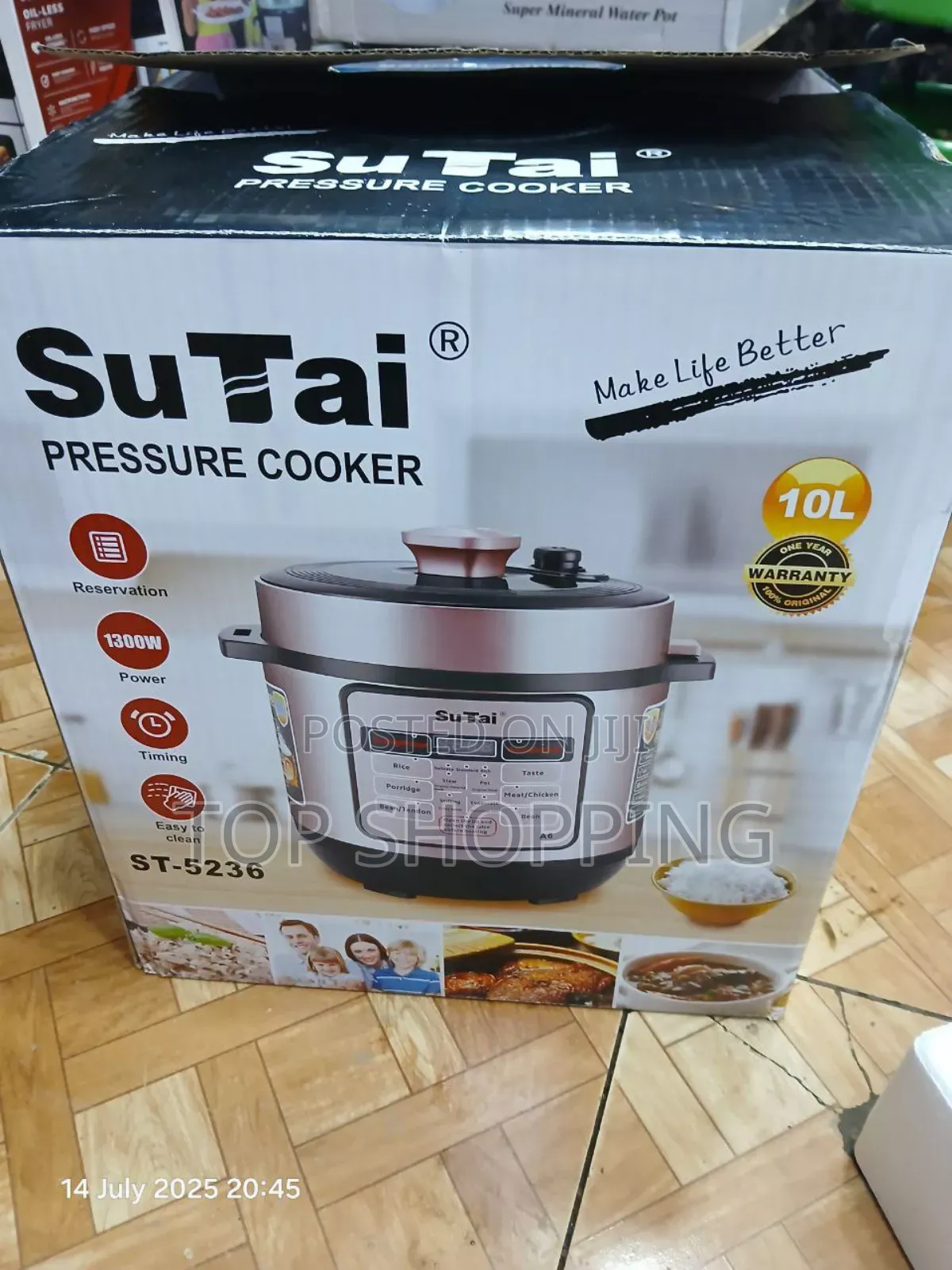 Sutai Electric Pressure Cooker 10 Liter