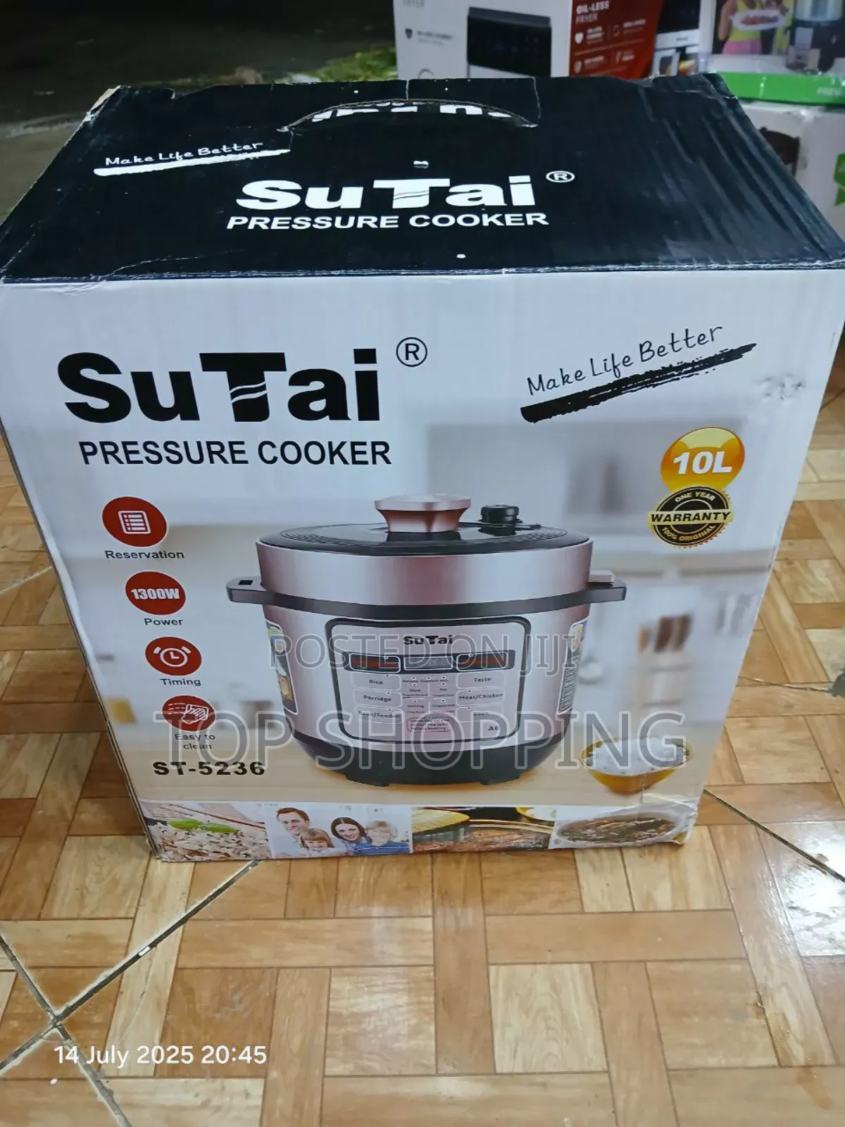 Sutai Electric Pressure Cooker 10 Liter