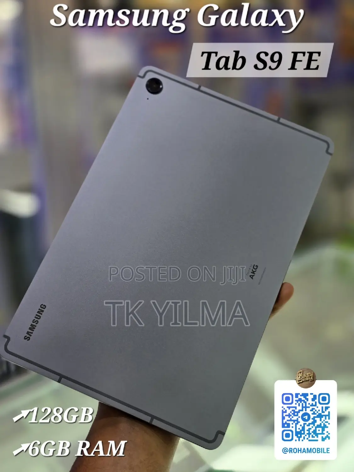 New Samsung Galaxy Tab S9 FE 128 GB Gray