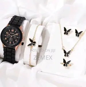 Photo - Butterfly Charm Watch Jewelry Set