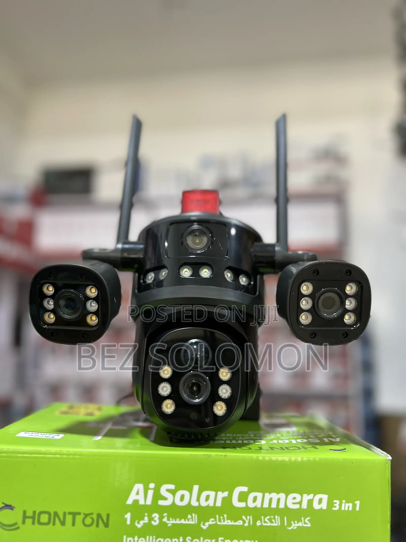 Brand New ባለ 3 ሌንስ ሶላር ካሜራ አዲስ የገባ ሲም እና ሚሞሪ የሚቀበል