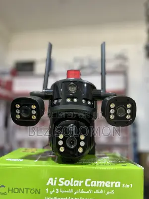 Photo - Brand New ባለ 3 ሌንስ ሶላር ካሜራ አዲስ የገባ ሲም እና ሚሞሪ የሚቀበል