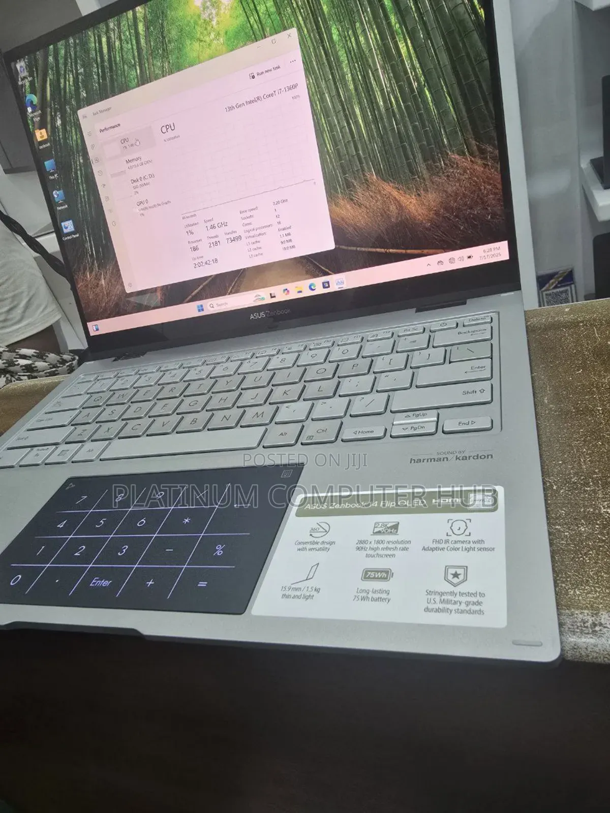 New Laptop Asus Zenbook 14 UX434 16GB Intel Core I7 SSD 1T