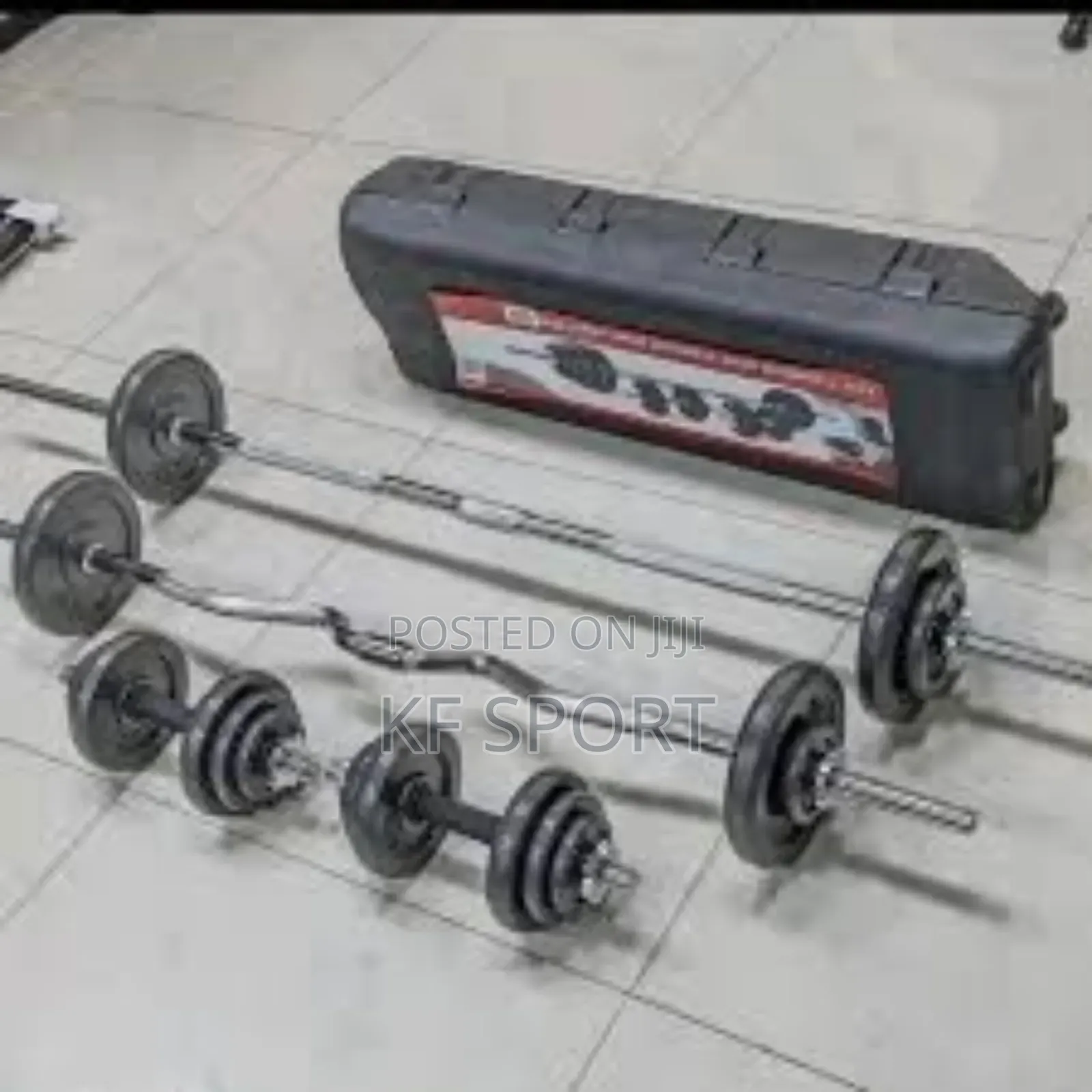 55 Kg Set (ሁሉን በአንድ የያዘ 55 Kg ተገጣጣሚ ዳንቤልና ባርቤል )