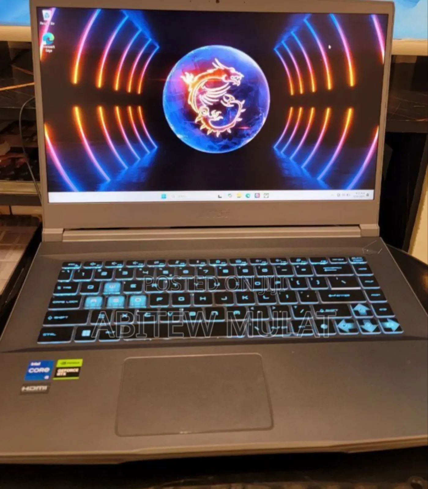 New Laptop MSI Katana GF66 16GB Intel Core I5 SSD 512GB