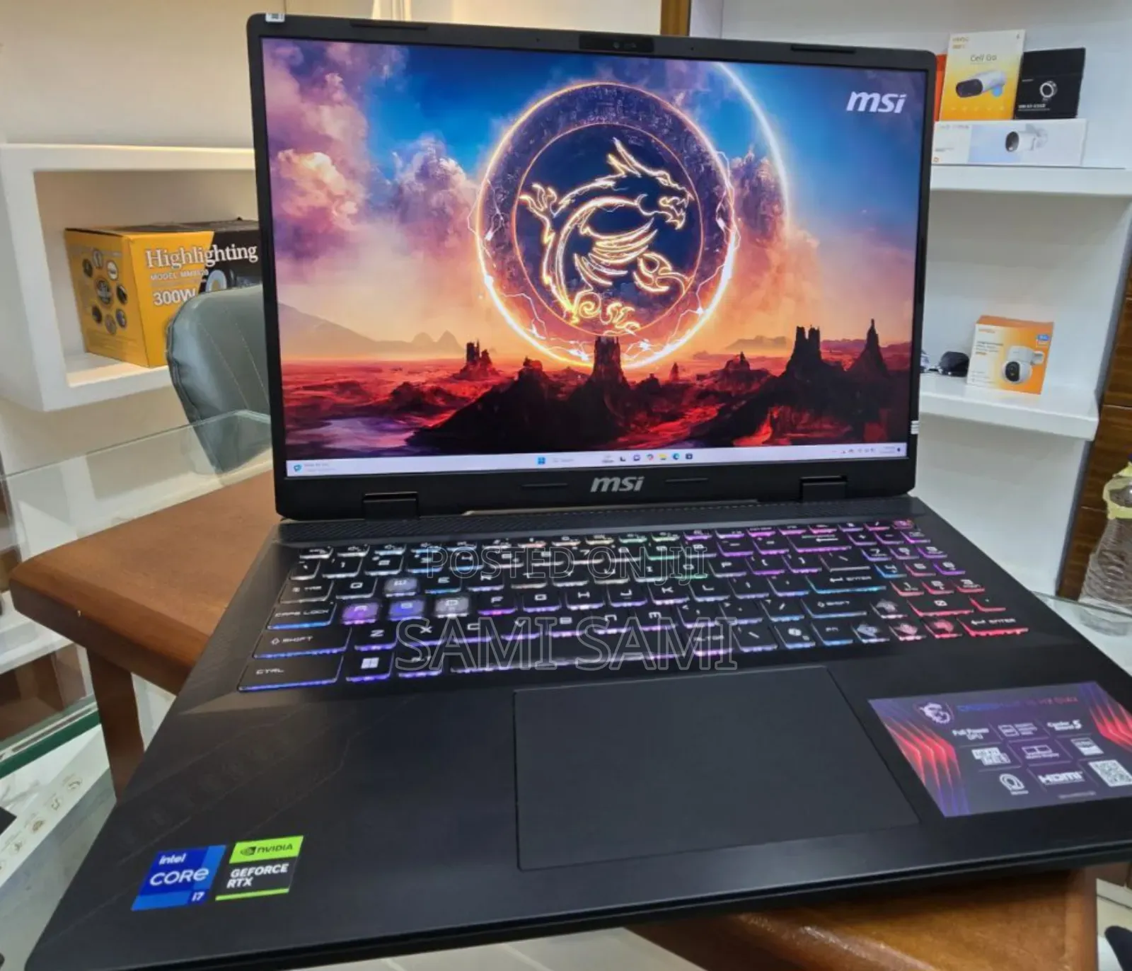 New Laptop MSI GF63 16GB Intel Core I7 SSD 1T