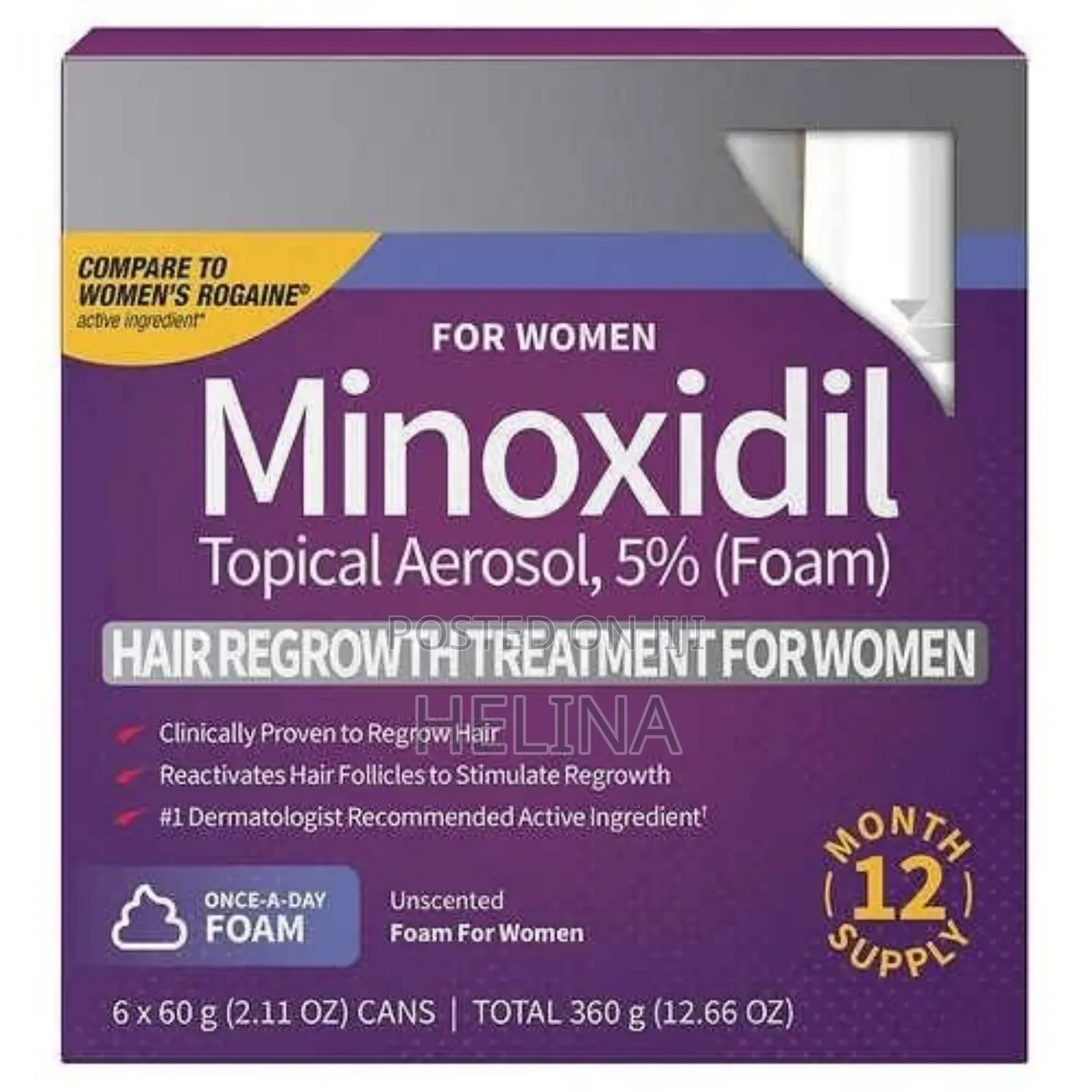 Effective Foam Minoxidil 5% for Women:Original From Usa