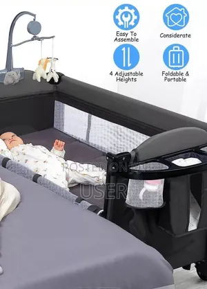 Photo - 5in1 Deluxe Baby Bedside Crib