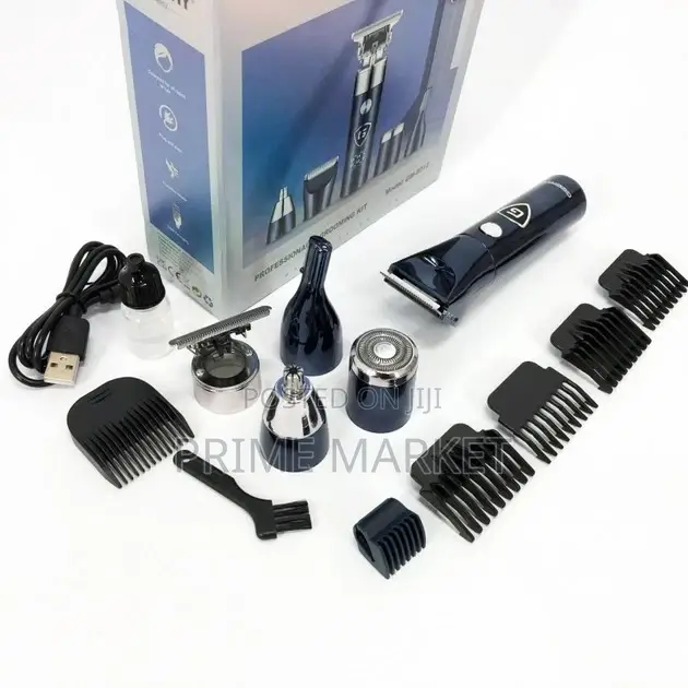 Geemy Gm-8012 Blue 4in1 Cordless Trimmer 5w