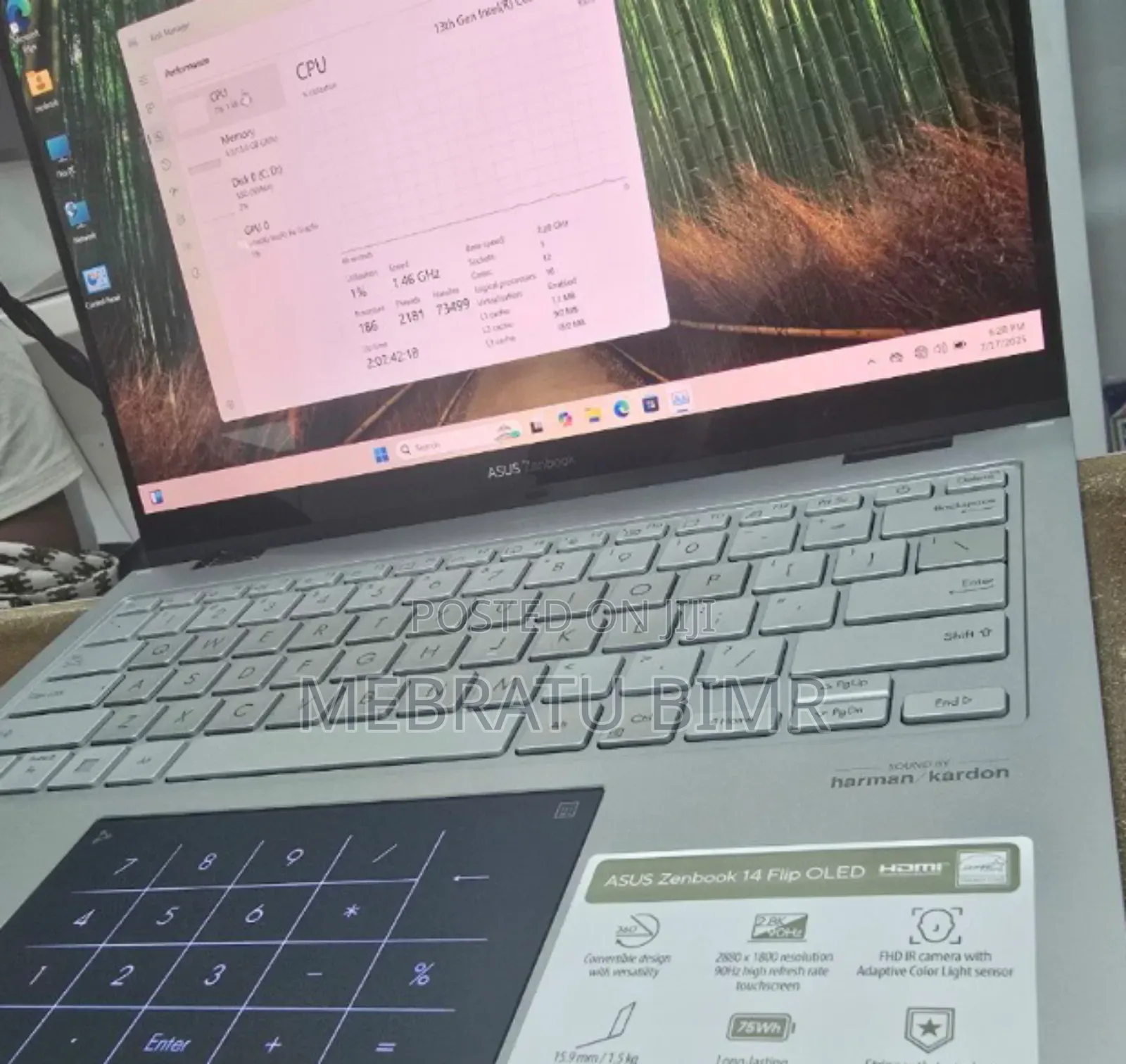 New Laptop Asus Zenbook 14 UX434 16GB Intel Core I7 SSD 1T