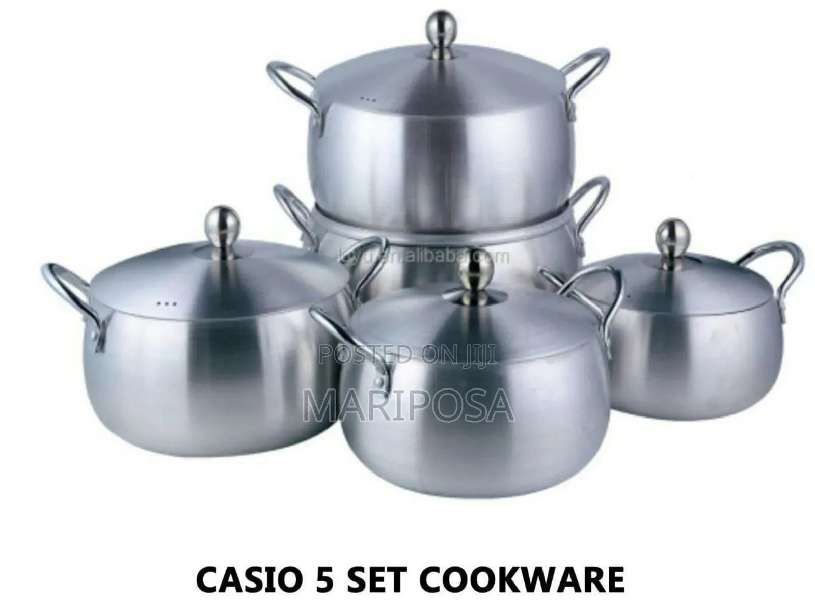  Casio 5 Set Aluminum Cookware Set