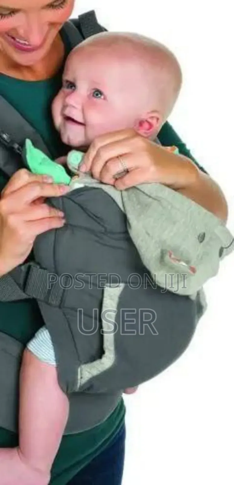 Infantino Baby Carrier (ባለ ኮፍያ) ወደ ፊትም ወደኋላም ለማዘል የሚሆን