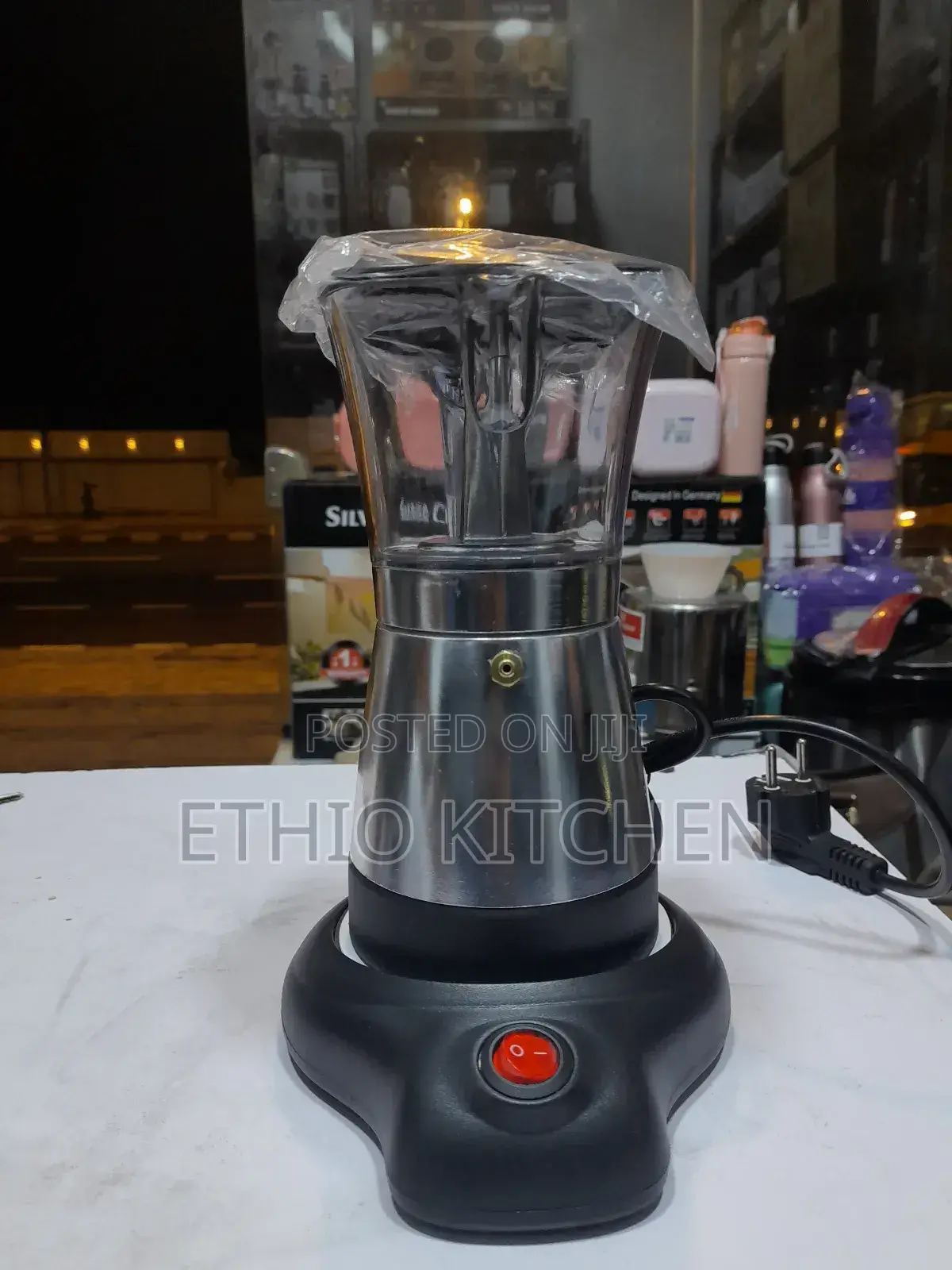 Steam Coffee Maker በፊልትሮ የተፈላ 3-6 Cup