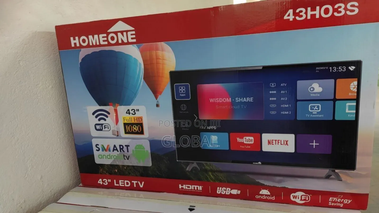 Home One 43inch Smart Tv