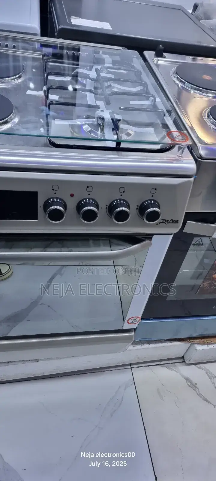 Deluxe Ovens 2-Gas 2-Elect 60.Cm Ovens Cookers