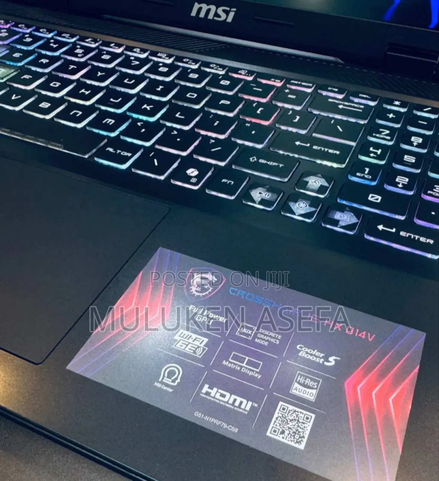 New Laptop MSI GF63 16GB Intel Core I7 SSD 1T