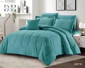 Seven (7) PCS Comforter Set ሙቀት የሚፈጥር ኮምፈርት