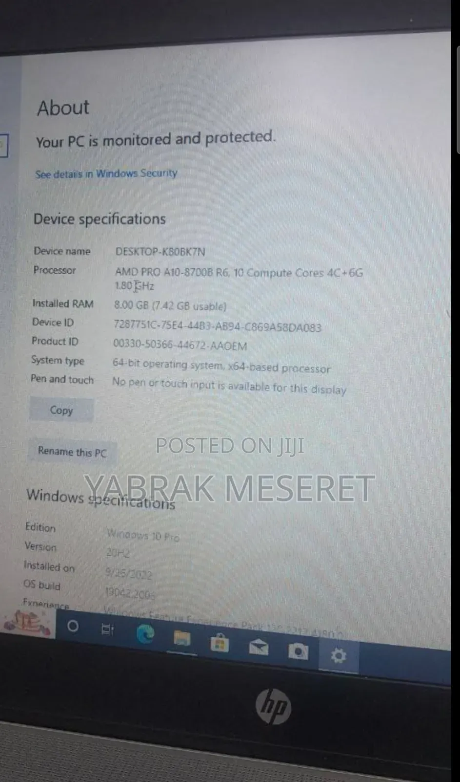 New Laptop HP 8GB AMD A10 SSD 1T