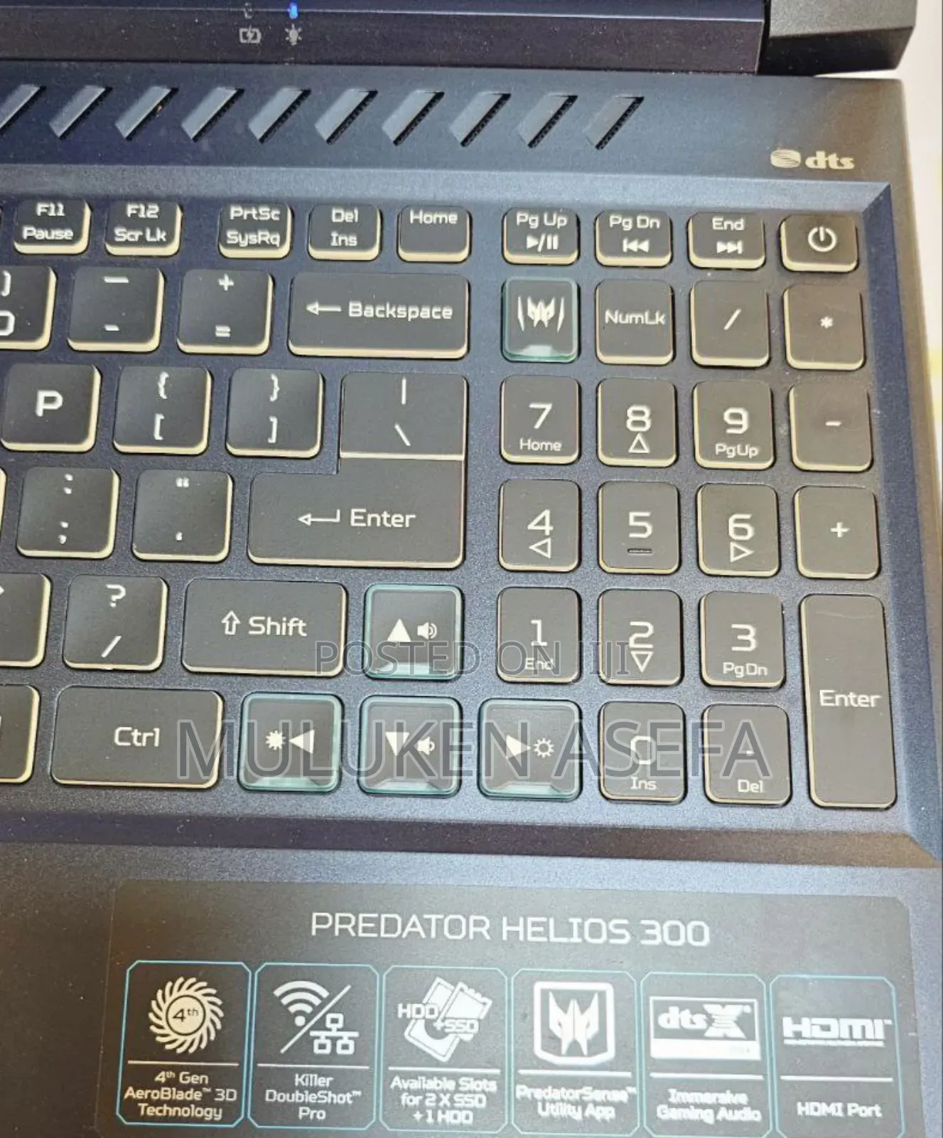 New Laptop Acer Predator Helios 300 16GB Intel Core I7 SSD 1T