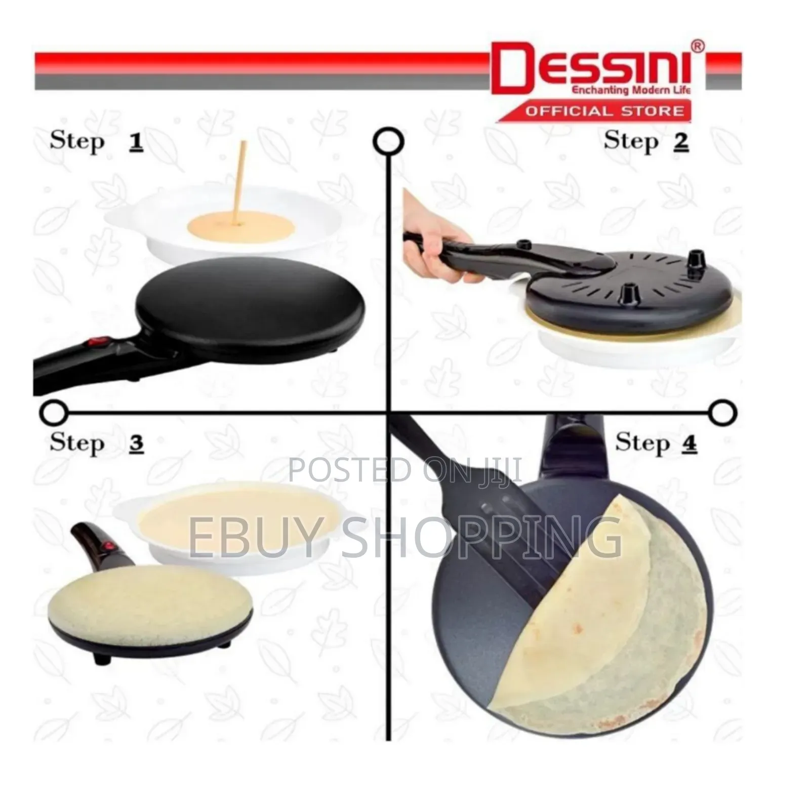 **3-in-1 Dessini Regina Crepe Maker