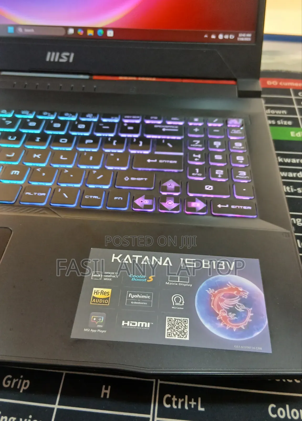 New Laptop MSI Katana 15 8GB Intel Core I7 SSD 512GB