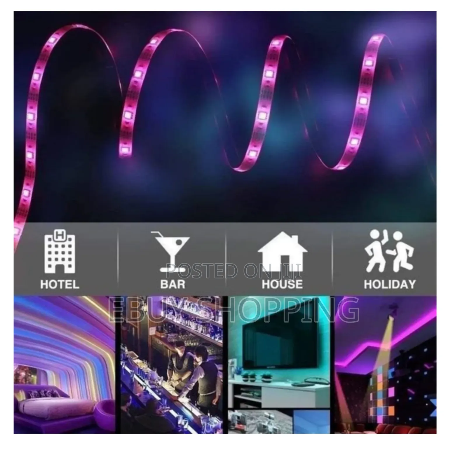 5m Rgb Led Strip – Smart Remote Easy Installation