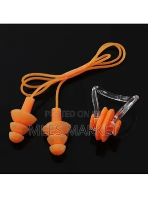 Photo - Swimming Earplugs And A Nose Clip