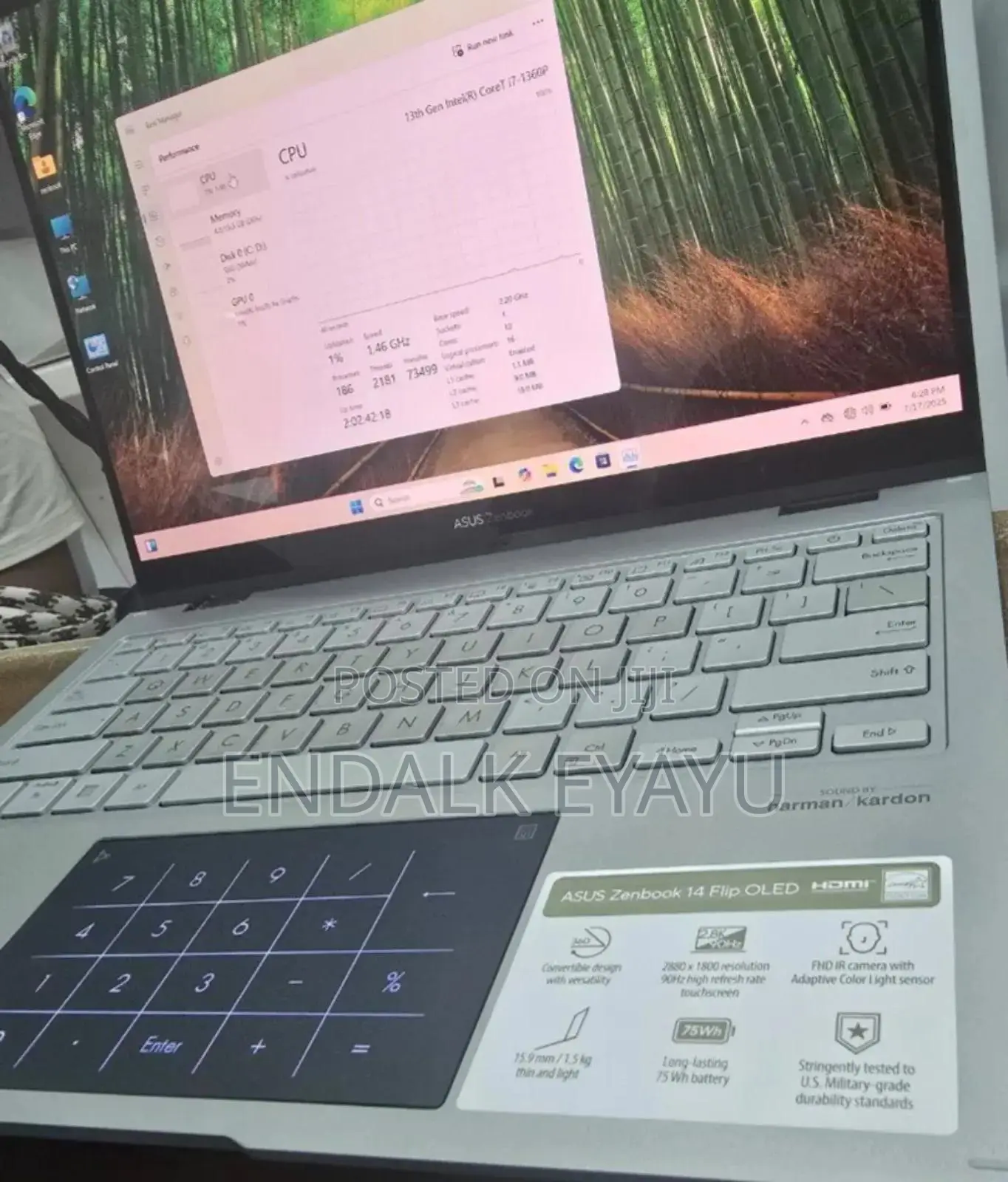 New Laptop Asus 16GB Intel Core I7 SSD 1T