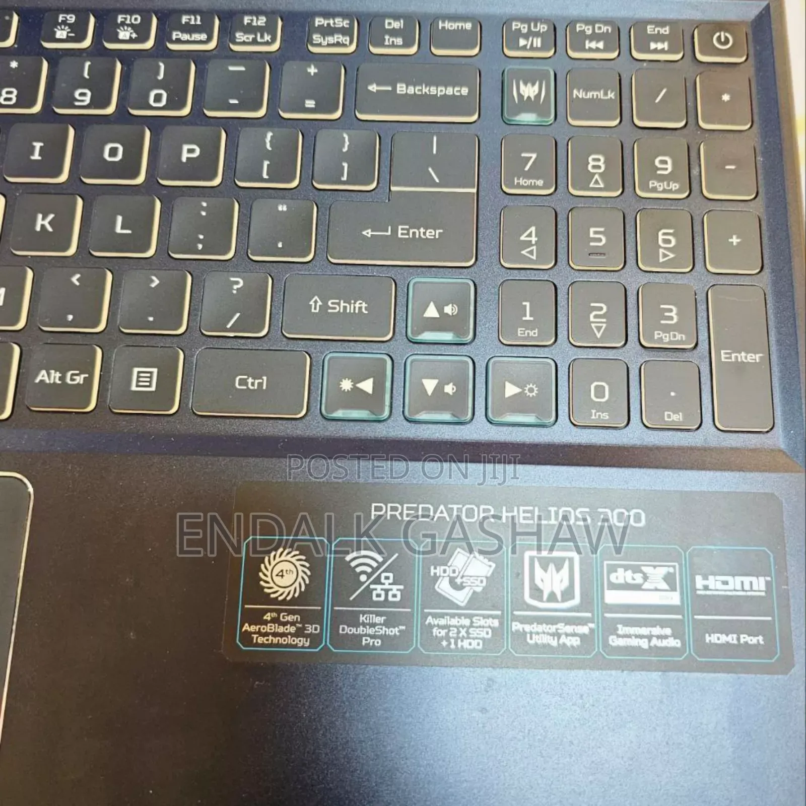 New Laptop Acer Predator Helios 300 16GB Intel Core I7 SSD 1T