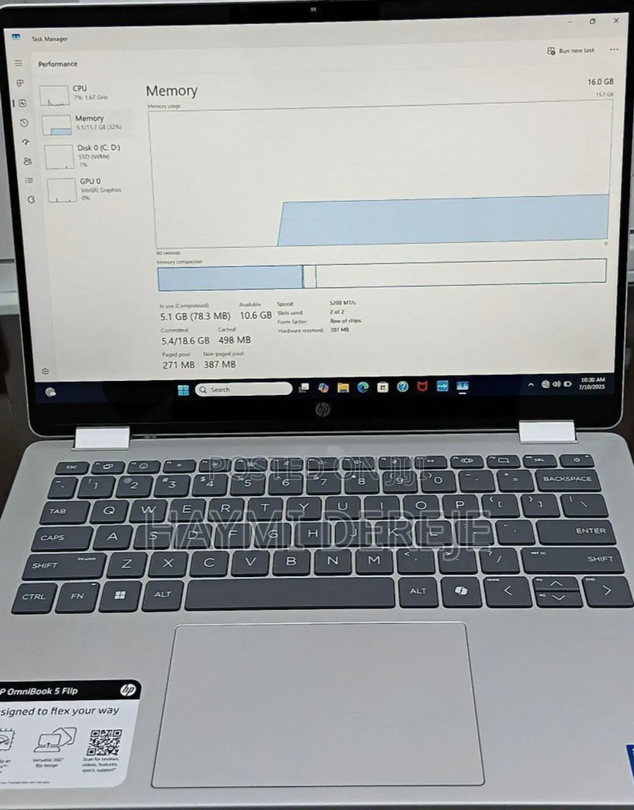 New Laptop HP OmniBook X Laptop 14-Fe0097nr 16GB Intel Core I7 SSD 1T