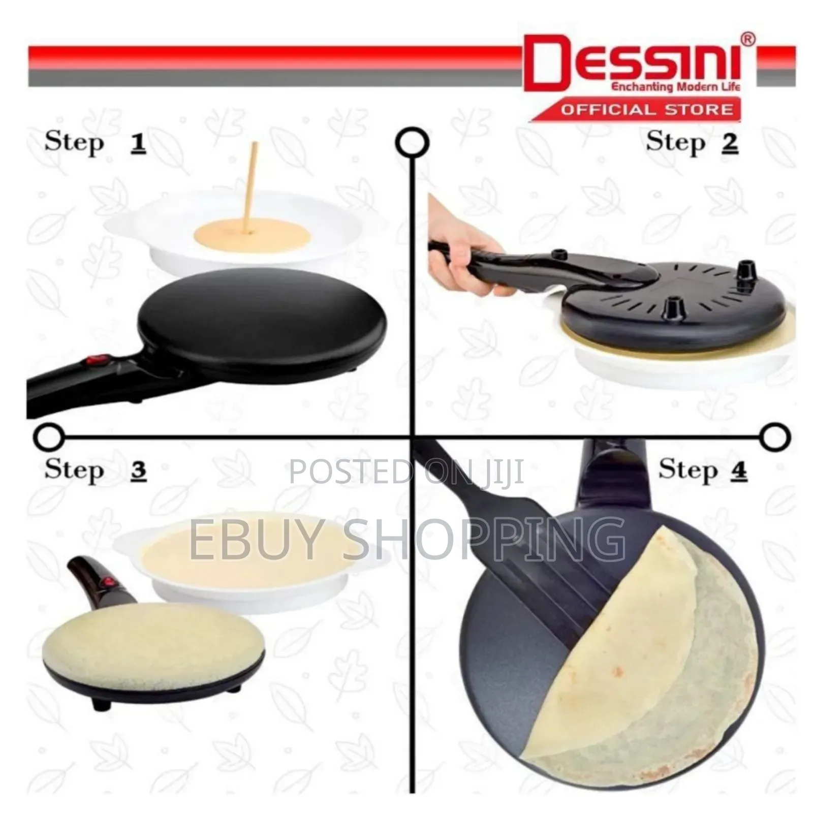 **Dessini Regina Crepe Machine–Automatic Temperature Control