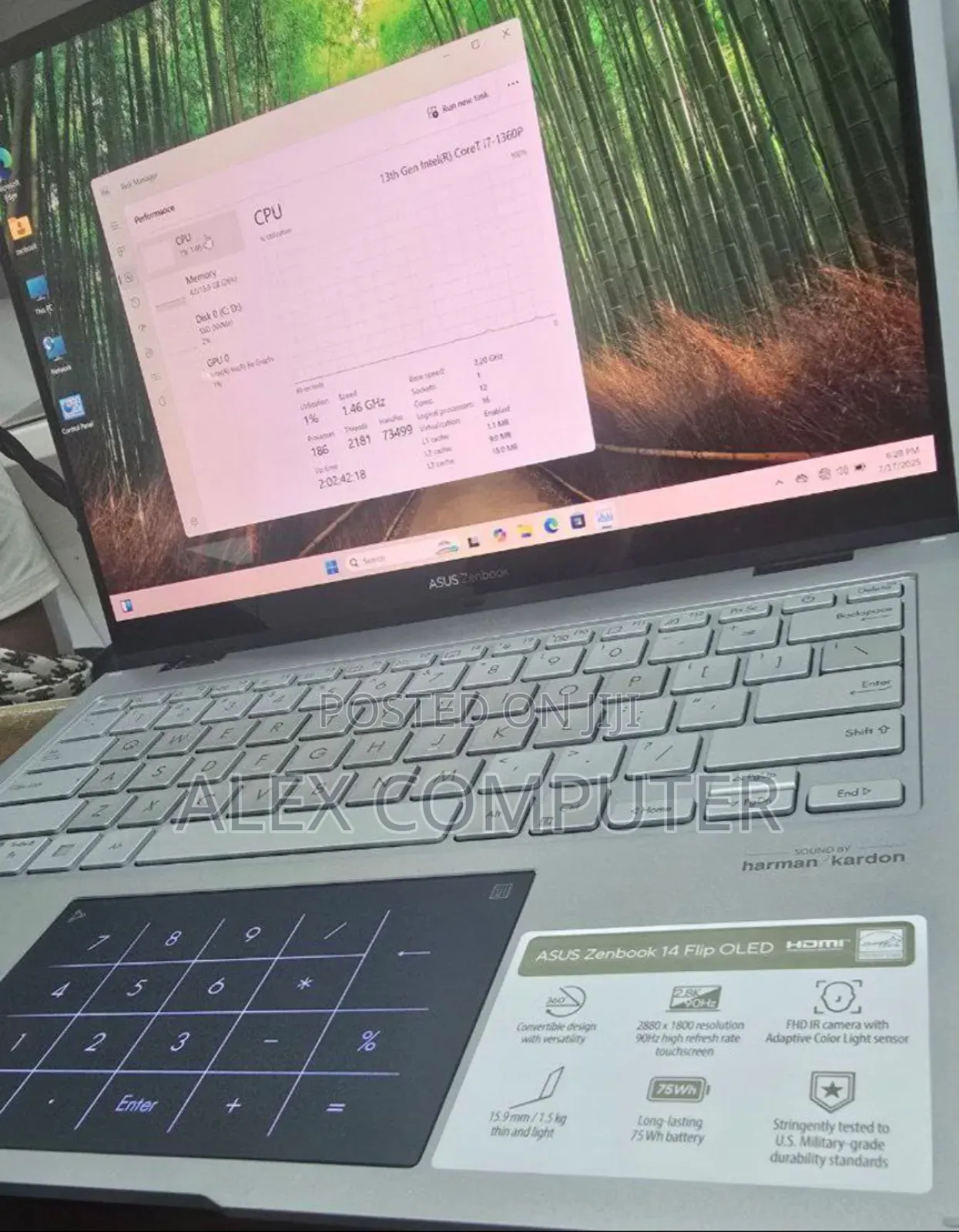 New Laptop Asus VivoBook Flip 14 TP412UA 16GB Intel Core I7 SSD 512GB