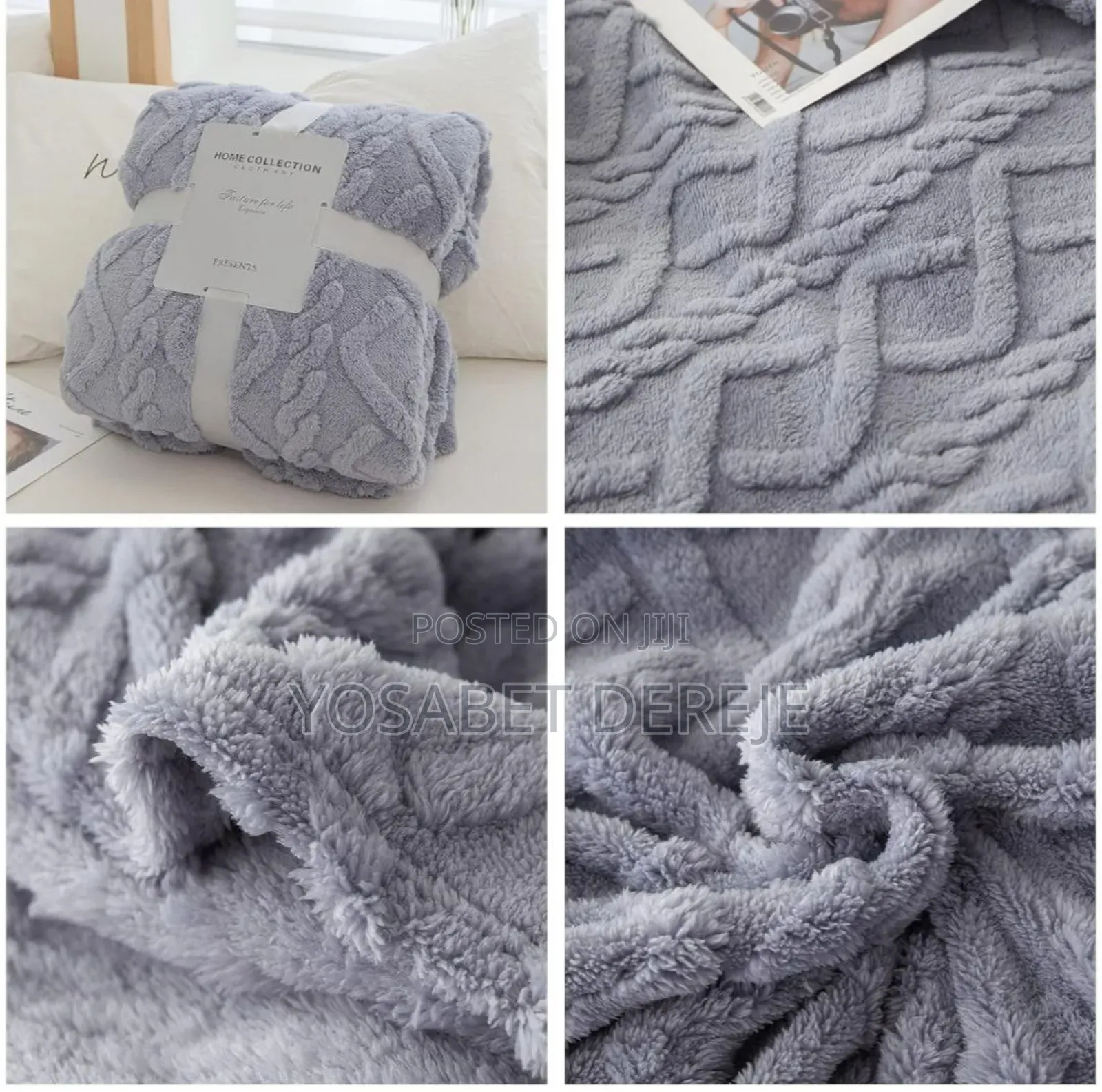 ጋቢ ለምኔ ሶፋ ላይ ቁጭ ሲሉ ትከሻ ላይ ጣል የሚደረግ እንዲሁም እንደ አልጋልብስም የሚጠቀሙት